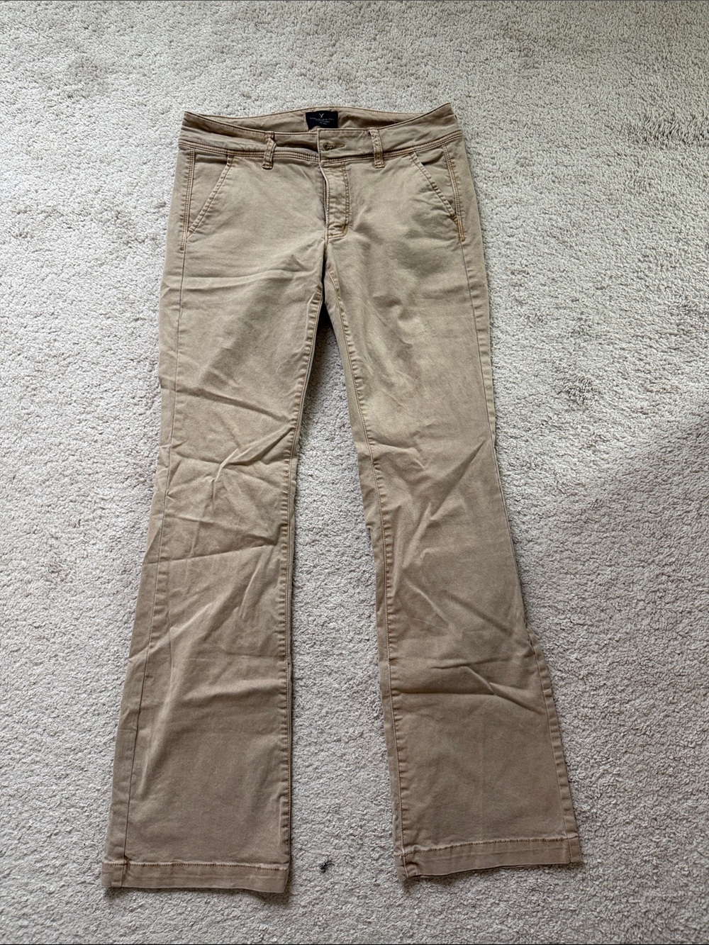 American Eagle Outfitters Khaki Flare Pants
